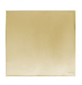 Placa cega 4x4 - Novara Glass Dourado 